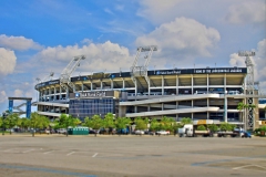 TIAA Bank field with open parking lot